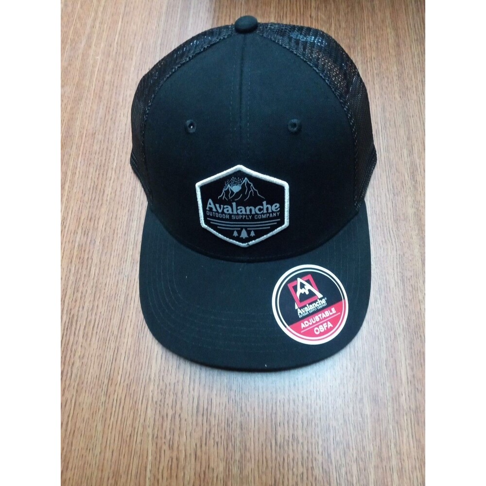 Avalanche Outdoor Supply Company adjustable snap back hat NEW black